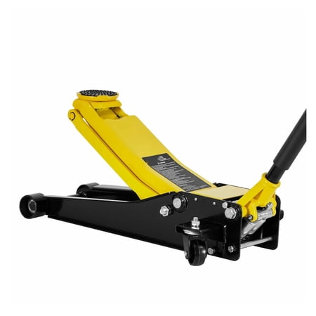 Low Profile Floor Jack 2 Ton  Hydraulic Trolley Jack with Dual Pistons  4400 lb Capacity  2.95-19.9 Inch Lift for Sedans & Sports Cars