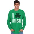thumbnail image 3 of St Patricks Day Irish Pride Shamrock Long Sleeve TShirt Men Women Brisco Brands S, 3 of 6