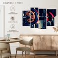 thumbnail image 5 of Elephant Stock Gym Barbell Wall Art - Horizontal Multi Panel Canvas - Living Room Wall Decor - Sports Multi Panel - Blue And Yellow Decor - 36" x 22", 5 of 8