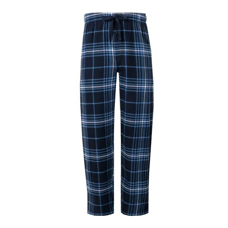George Men s Plaid Woven Flannel Sleep Pants Sizes S 5XL