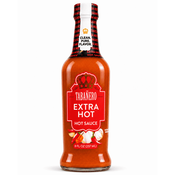 Tabanero Extra Hot Hot Sauce, Habanero, Serious Heat, 8 oz