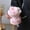 Pink, variant on Knitted Yarn Flowers, Small Puffs, Simulated Flower Bouquets, Handmade Valentine's Day Gifts, Fake Flowers, Handmade Flowers（A）