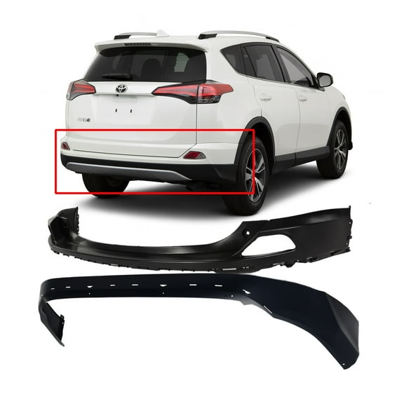 DCP Rear Bumper Cover Kit For Toyota RAV4 2016-2018 TO1114102 TO1115112