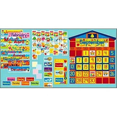 Scholastic 978-0-439-39405-5 All-In-One Schoolhouse Calendar Bulletin Board