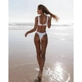 thumbnail image 3 of Sexy Bikini Hollow Out Women's Swimsuit High Cut Micro Swimwear Stylish Bathing Suit Beach Outfits 2 Pieces, 3 of 4