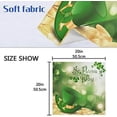 thumbnail image 7 of Coolnut St Patrick's Day Clover Cloth Napkins Set of 6, Oversized Washable Reusable Polyester Dinner Table Napkins for Family, Restaurant, Party Decor, 20 x 20 Inch, 7 of 7