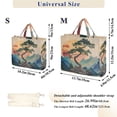 thumbnail image 2 of FORMRS Womens Corduroy Tote Bag Crossbody Shoulder Handbag with Pocket, Pine Tree at Dawn, 2 of 7