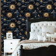 thumbnail image 6 of Peel and Stick Wallpaper Mystical Eye Celestial Sun Clouds Stars Moon Wall Mural 23.6in x 9.8ft Self Adhesive Removable Wall Paper Renter Friendly Wallpaper for Nursery Bedroom Cabinets, 6 of 8
