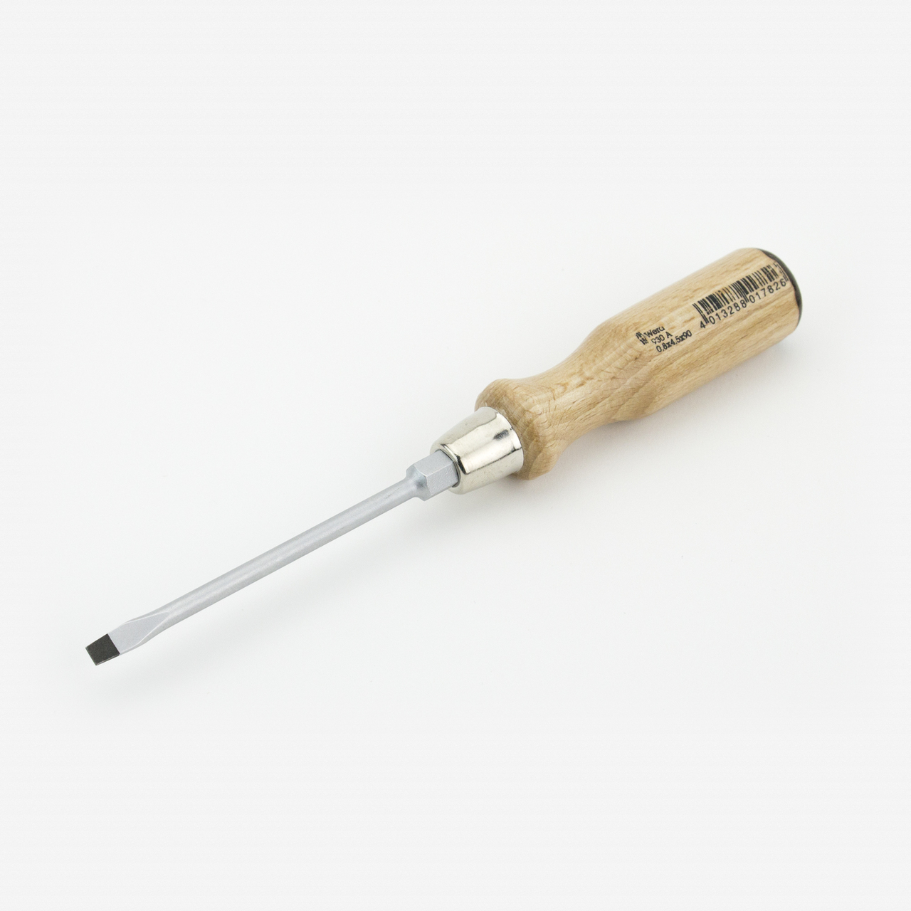 Wera 018010 4.5 x 90mm Wooden Handle Slotted Screwdriver - image 1 of 3