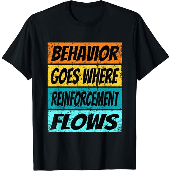 Retro Registered Behavior Technician RBT Behavior Therapist T-Shirt Black Medium