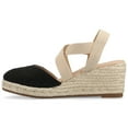 thumbnail image 3 of Journee Womens Ashlee Platform Espadrille Wedge Sandals, Widths Available, 3 of 10