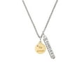 thumbnail image 2 of Delight Jewelry Goldtone Te Amo Disc Silvertone Forever Bar Charm Necklace, 23", 2 of 4