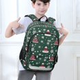 thumbnail image 6 of FORMRS Unisex School Backpack 17" Student Travel Bag with Laptop Compartment, Red Christmas Trees, 6 of 7