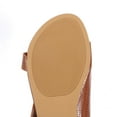 thumbnail image 7 of Penkiiy Womens Flat Adjustable Strap Sandals With Casual Slides and Split Toes Style for Lady Summer 38 Brown, 7 of 7
