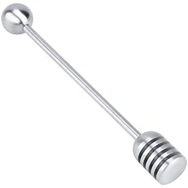 Agitador de miel Cuchara para agitar miel de acero inoxidable Palillo para agitar a prueba de herrumbre Tarro de mermelada de miel Herramienta para agitar Palillo de miel de acero inoxidable 304 JM