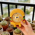 thumbnail image 4 of Hyknon Rechargeable Small Desk Fan Battery Operated Hamburger Table Fan Hanging Personal Cooling Fan Portable Mini Desktop Fan for Bedroom Travel Office Decoration, Yellow, 4 of 7