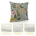 thumbnail image 4 of COMIO  Floral Pillow Sham Vintage Garden Plants Herbs Flowers Botanical Classic Design Art, Quality Microfiber Bedding Item for All Seasons,, 4 of 5