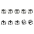 thumbnail image 1 of PATIKIL Thread Adapters Sleeve Reducing Nut, 10 Pcs M10*1.5 Male to M6*1 Female Repairing Insert Nut Screw Reducer Conversion Stainless Steel Fastener 6mm, 1 of 7