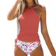 thumbnail image 1 of MKLEKYY Trajes De Baño Hombre Natacion Women'S Plus Size Bikini Set Color Split Swimsuit Fashionable & Comfortable Beachwear, 1 of 5