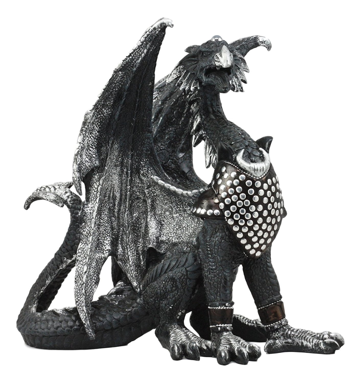 Ebros Red Ember Dragon Protecting Egg Table Clock Figurine 7 Tall Mythical Fantasy Dragon Egg Clock 