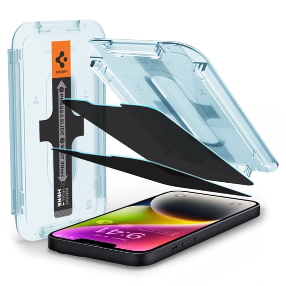 Protector de pantalla Spigen Glastr EZ FIT Privacy iPhone 14/13