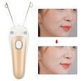 thumbnail image 3 of Depilación facial con rosca e hilo de algodón, depiladora eléctrica de belleza para mujer, afeitadora de depilación con rosca facial, inalámbrica y recargable, 3 of 7