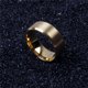 thumbnail image 2 of Anillo de acero inoxidable para hombre y mujer, sortija de compromiso de boda, color negro mate, a la moda, 2 of 3