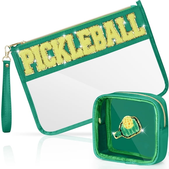Set BuyCard de Pickleball, bolsa de maquillaje cosmético, 2 unidades, para mujer