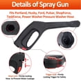 thumbnail image 2 of Pistola rociadora de agua para hidrolavadora de alta presión Bear Force, pistola de repuesto para hidrolavadora, compatible con hidrolavadoras eléctricas Portland Pulsar Taskforce Powerwasher Taskmast, 2 of 5