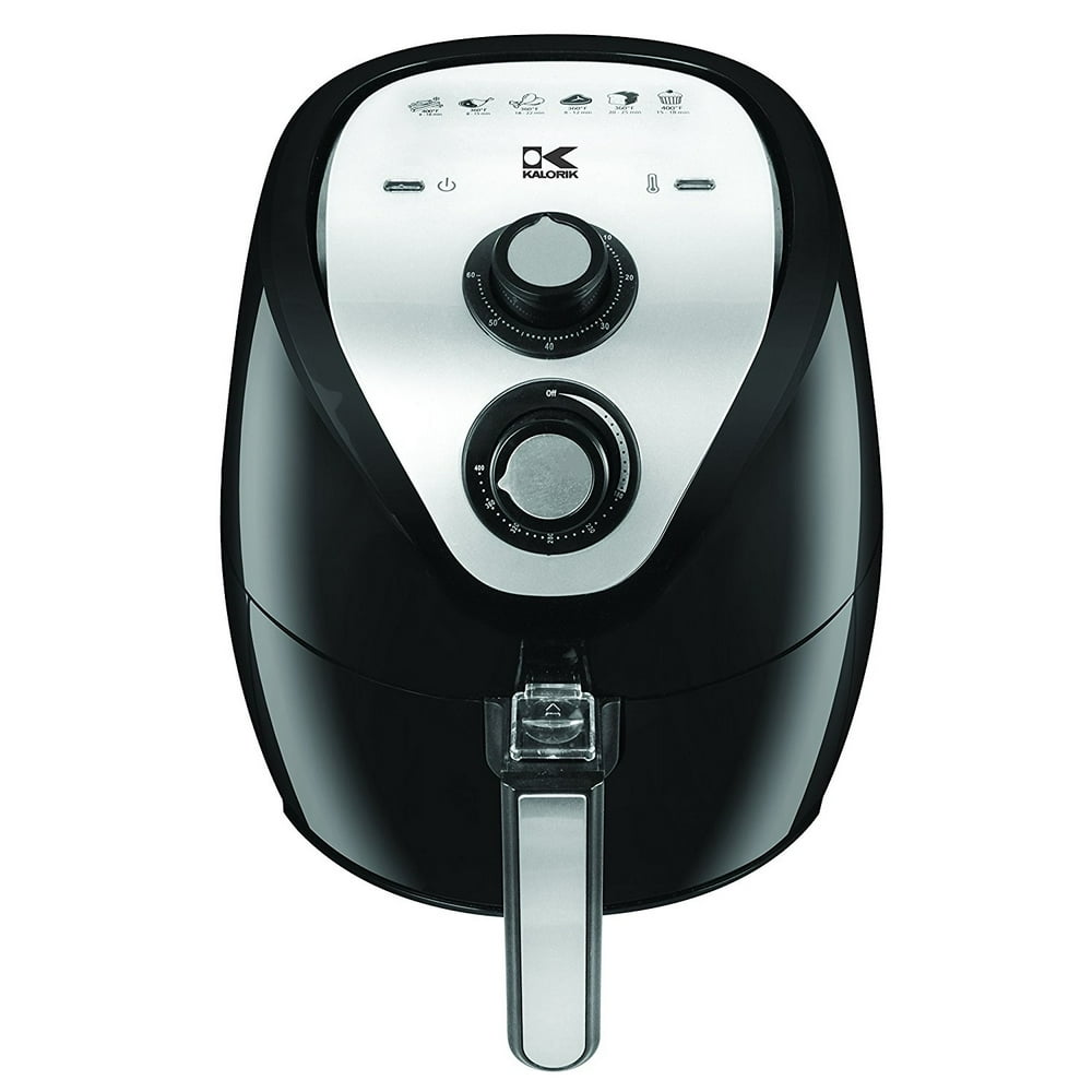 Kalorik 2.6 Quart Black Eat Smart Air Fryer with Hot Air Technology