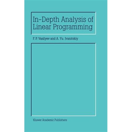 Pre-Owned In-Depth Analysis of Linear Programming (Hardcover)