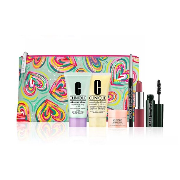 Clinique Skincare Makeup 7 Pcs Deluxe Samples Size Gift Set Rainbow