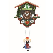 Kuckulino Black Forest Clock Swiss House with quartz movement and cuckoo chime  TU 2014 SQ