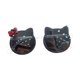 thumbnail image 1 of Gafas de sol para niños, protección UV, cómodas, con forma de gato de dibujos animados, gafas de sol polarizadas para niñas, patas blancas y negras, 1 of 12
