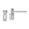 thumbnail image 1 of Boucles d'Oreilles Topaze Blanche en Argent 925 Drop Dangle Pierre de Naissance Avril, 1 of 6