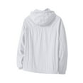 thumbnail image 4 of Htigea Women's Lightweight Sun Protection Jackets Waterproof Outdoor Active Coats Breathable Outerwear White L, 4 of 6