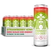 Starbucks Iced Energy Drink, Strawberry Kiwi, Zero Sugar Energy Drink, 12 oz Cans, pack of 12