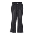 thumbnail image 5 of Womens Flare Jeans Y2K 90s Bootcut Low Rise Vintage Skinny Washed Flared Pants Stretchy Denim Bell Bottom Pants, 5 of 7