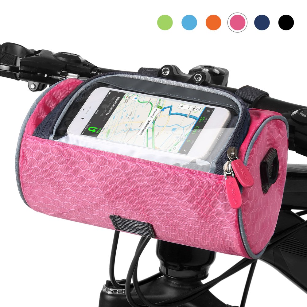 Htovila Waterproof Bike Handlebar Bag Bicycle Front Bag Touchscreen
