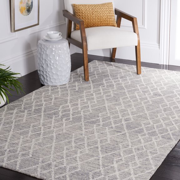 Safavieh Metro Jenny Diamond Area Rug, Gray/Ivory, 4' x 6'