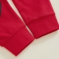 thumbnail image 6 of Bagilaanoe 2Pcs Toddler Baby Girl Boy  Valentine's Day Clothes Letter Print Long Sleeve Sweatshirt Tops + Heart Sweatpants 6M 12M 18M 24M 3T Kids Casual Sweatsuits Pants Set, 6 of 6