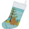 thumbnail image 2 of Carolines Treasures BB4194CS Merry Christmas Tree Poodle Tan Christmas Stocking, 2 of 2