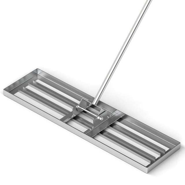 Costway Lawn Leveling Rake 36" x 10" Heavy Duty Level Lawn Tool for Garden Backyard/Lawn Silver