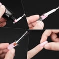 thumbnail image 2 of Cepillo y recogedor de gel de polietileno de doble punta, cepillo de uñas y espátula de diseño 2 en 1, herramienta de cepillo de uñas de gel de acero inoxidable para gel de extensión de uñas, 2 of 6