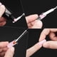 thumbnail image 2 of Cepillo y recogedor de gel de polietileno de doble punta, cepillo de uñas y espátula de diseño 2 en 1, herramienta de cepillo de uñas de gel de acero inoxidable para gel de extensión de uñas, 2 of 6