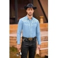thumbnail image 2 of COOFANDY Men's Cowboy Button Up Western Shirts Cotton Embroidered Long Sleeve Shirt, 2 of 6