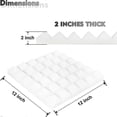 thumbnail image 2 of 12 Pack Acoustic Panels,sound Proof Foam Panels,studio Soundproofing Wedges,wall Reduce Noise Foam, 2 of 5