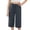 Dark Gray, variant on Heydday Linen Capri Pants for Girls Baggy Straight Leg Gauze Yoga Pant Loose Comfy Cropped Trousers with Pockets (Sky Blue/12-13 Years)