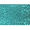thumbnail image 1 of Ahgly Company Indoor Rectangle Oriental Turquoise Blue Industrial Area Rugs, 3' x 5', 1 of 4