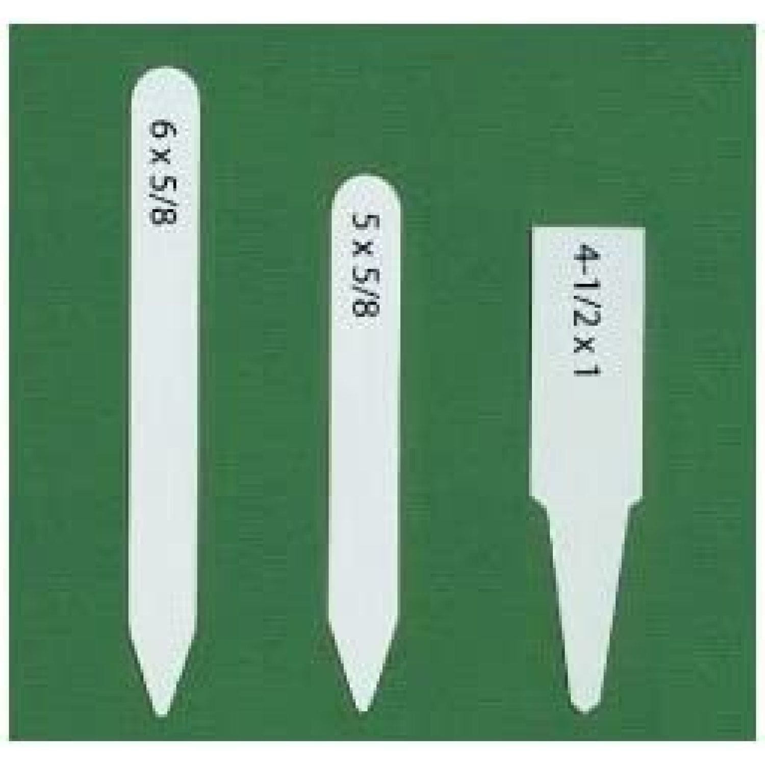 White Plastic Plant Labels, 6" Long, Box of 1000